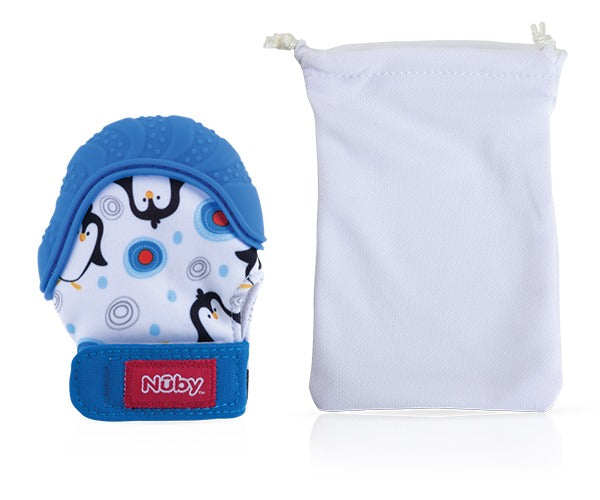 Nuby Happy Hands Teething Mitten 1 Pc Blue Nuby Yallatoys
