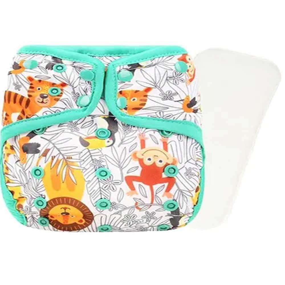 Little Story  Reusable Diaper With Insert Jungle Little Story Yallatoys