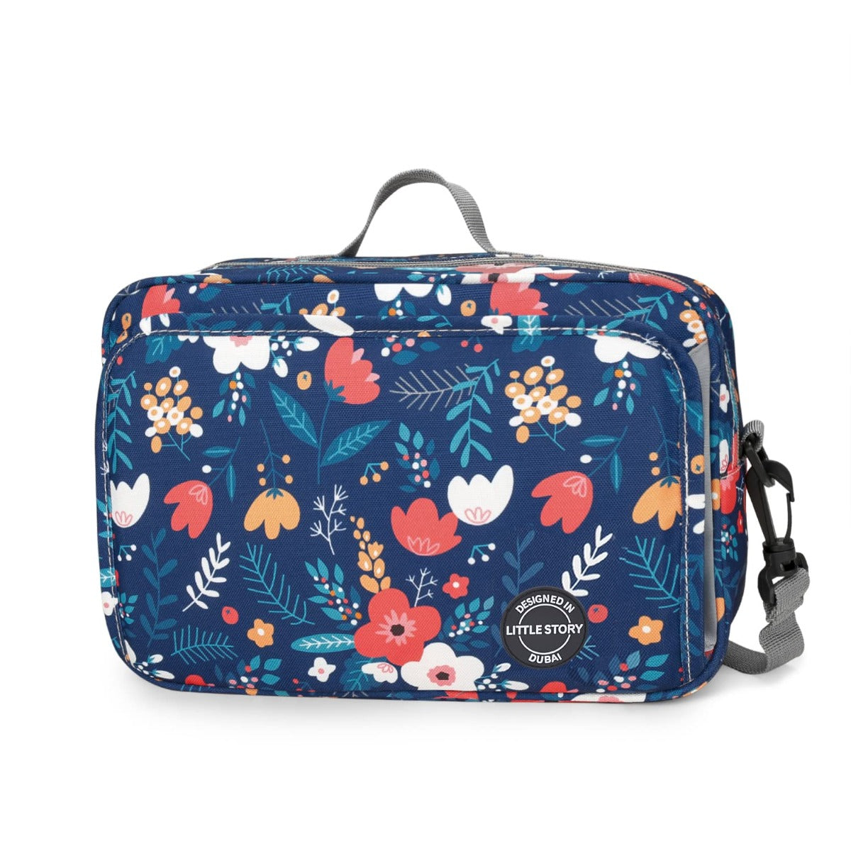 Little Story  Baby Diaper Changing Clutch Kit Floret Blue Little Story Yallatoys