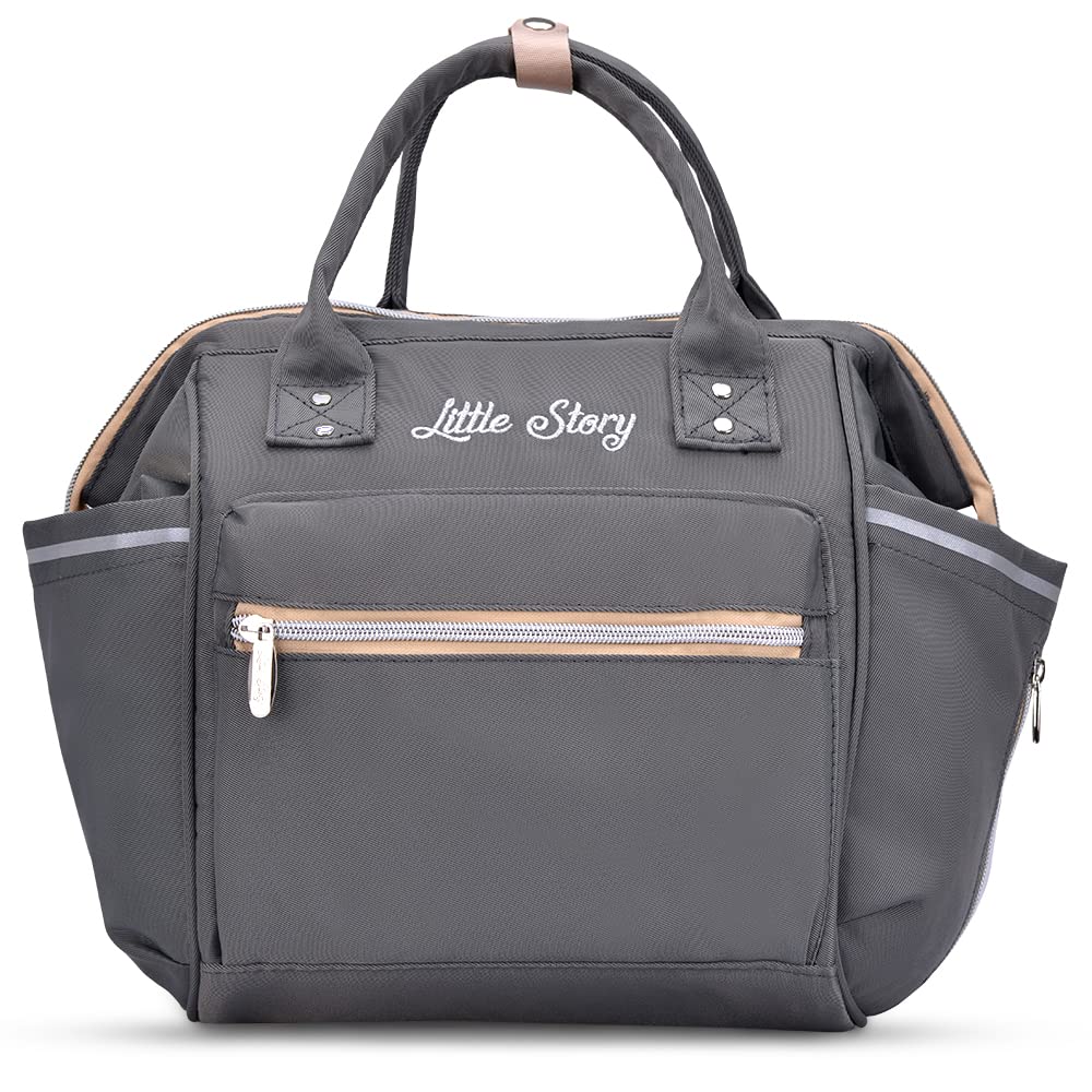 Little Story  Ace Diaper Bag Grey Little Story Yallatoys