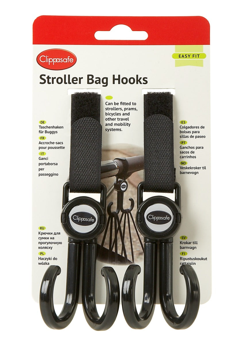 Clippasafe Stroller Bag Hooks 2 Pack Clippasafe Yallatoys