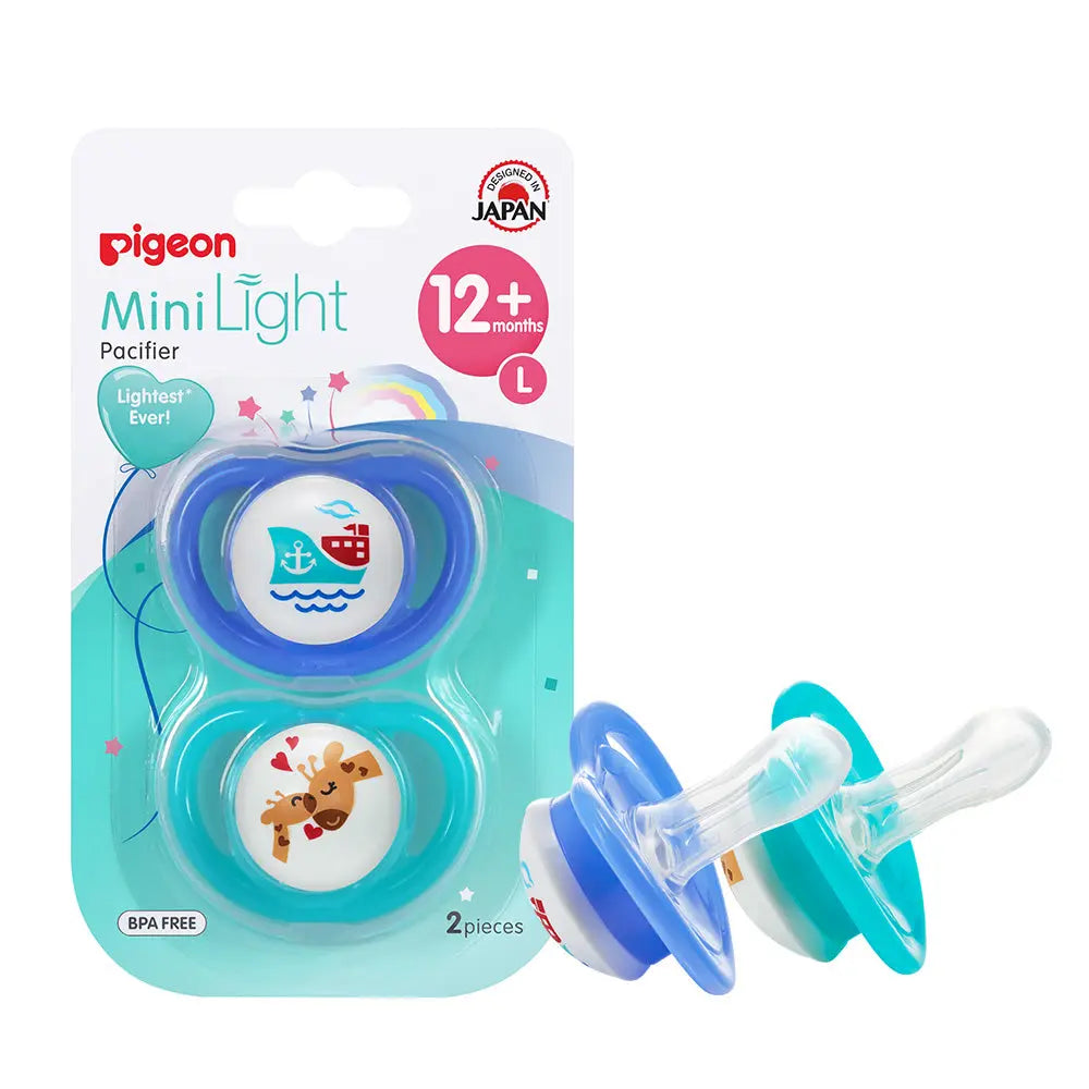 Pigeon Minilight Pacifier Double L  Boy Ship & Giraffe Pigeon Yallatoys