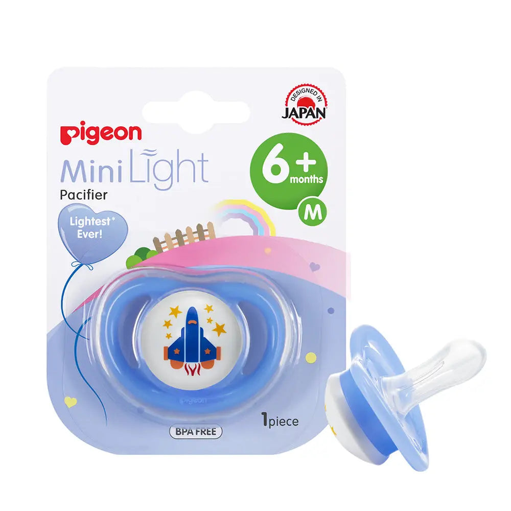 Pigeon Minilight Pacifier Single M  Boy Aeroplane Pigeon Yallatoys