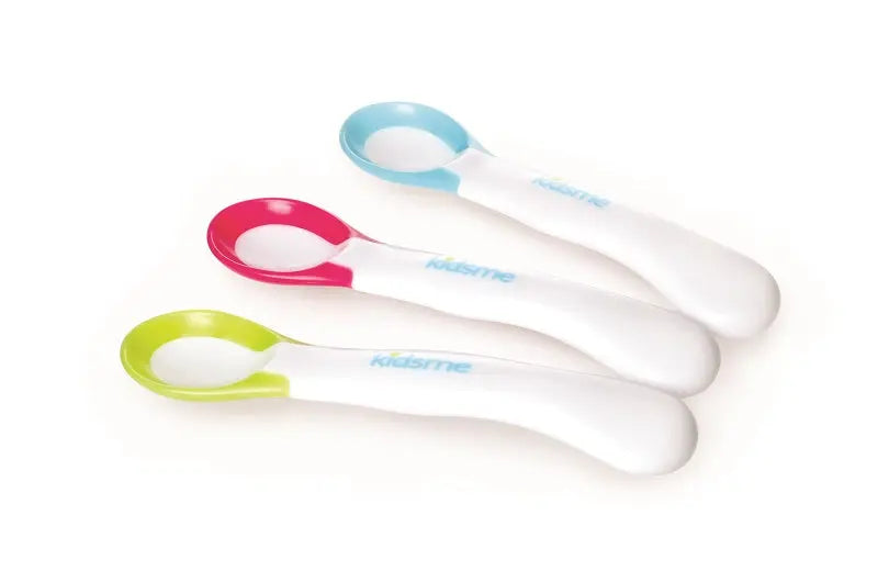 Kidsme Ideal Temperature Feeding Spoons 2Pcs  Aquamarine Kidsme Yallatoys