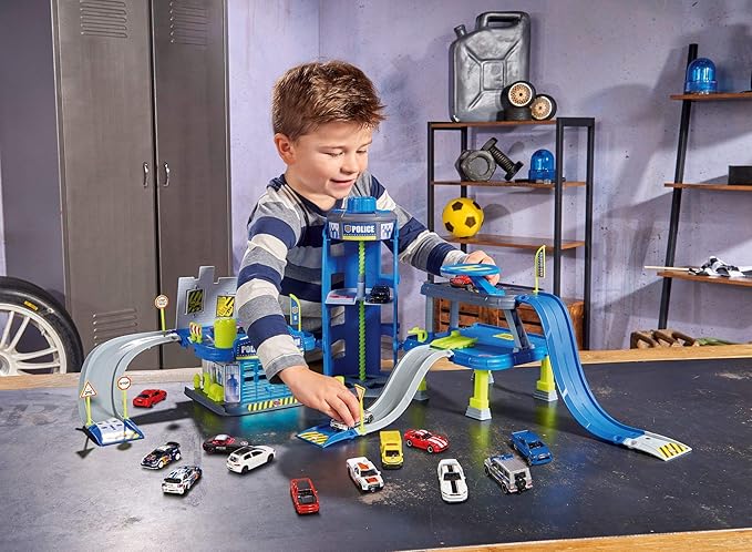 Buy Majorette Police Station with 5 Cars | Yallatoys.com