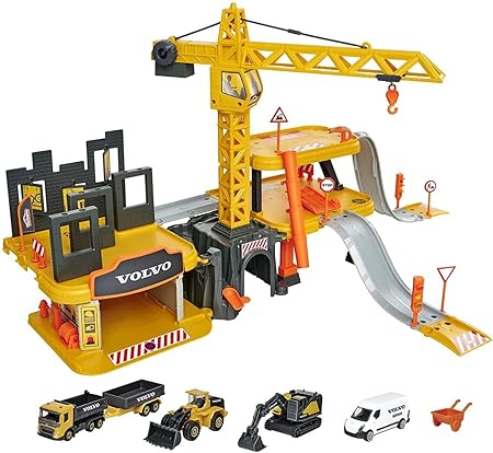 Buy Majorette Creatix Construction Site Xxl Construction Toy Set Includes 5 Volvo Construction Vehicles | Yallatoys.com