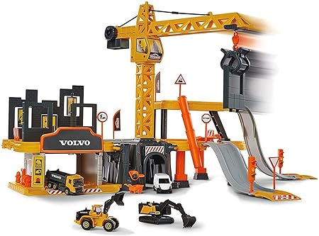 Buy Majorette Creatix Construction Site Xxl Construction Toy Set Includes 5 Volvo Construction Vehicles | Yallatoys.com