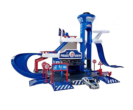 Buy Majorette Creatix Fully Equiped Police Station Playset with Porsche Panamera Police Car | Yallatoys.com