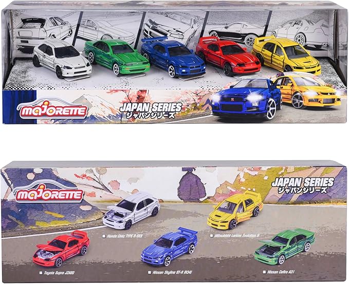 Buy Majorette Japan Series Cars 5Pcs Gift Pack | Yallatoys.com
