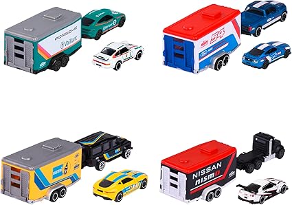Buy Majorette Race Car Trailer Set 2 (Sold Separately Subject To Availability) | Yallatoys.com