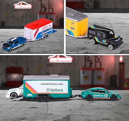 Buy Majorette Race Car Trailer Set 2 (Sold Separately Subject To Availability) | Yallatoys.com