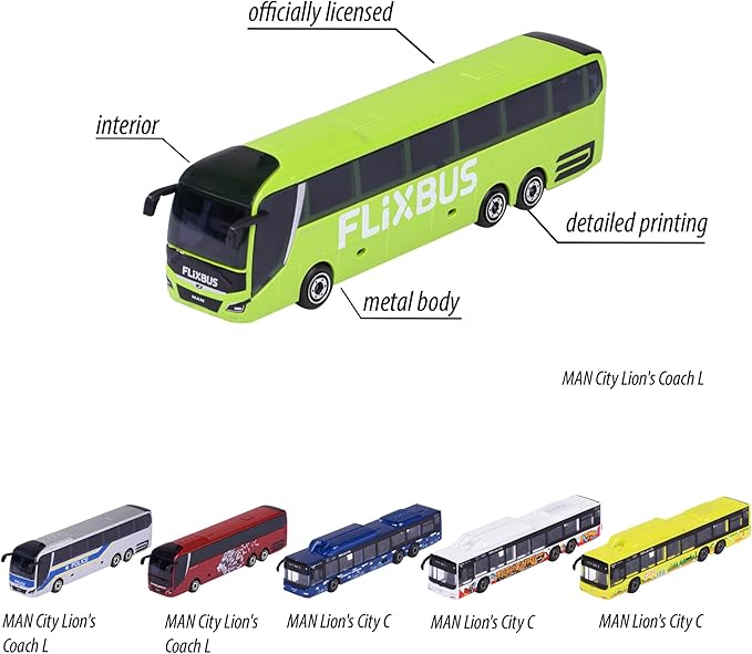 Buy Majorette Man City Bus (Sold Separately Subject To Availability) | Yallatoys.com