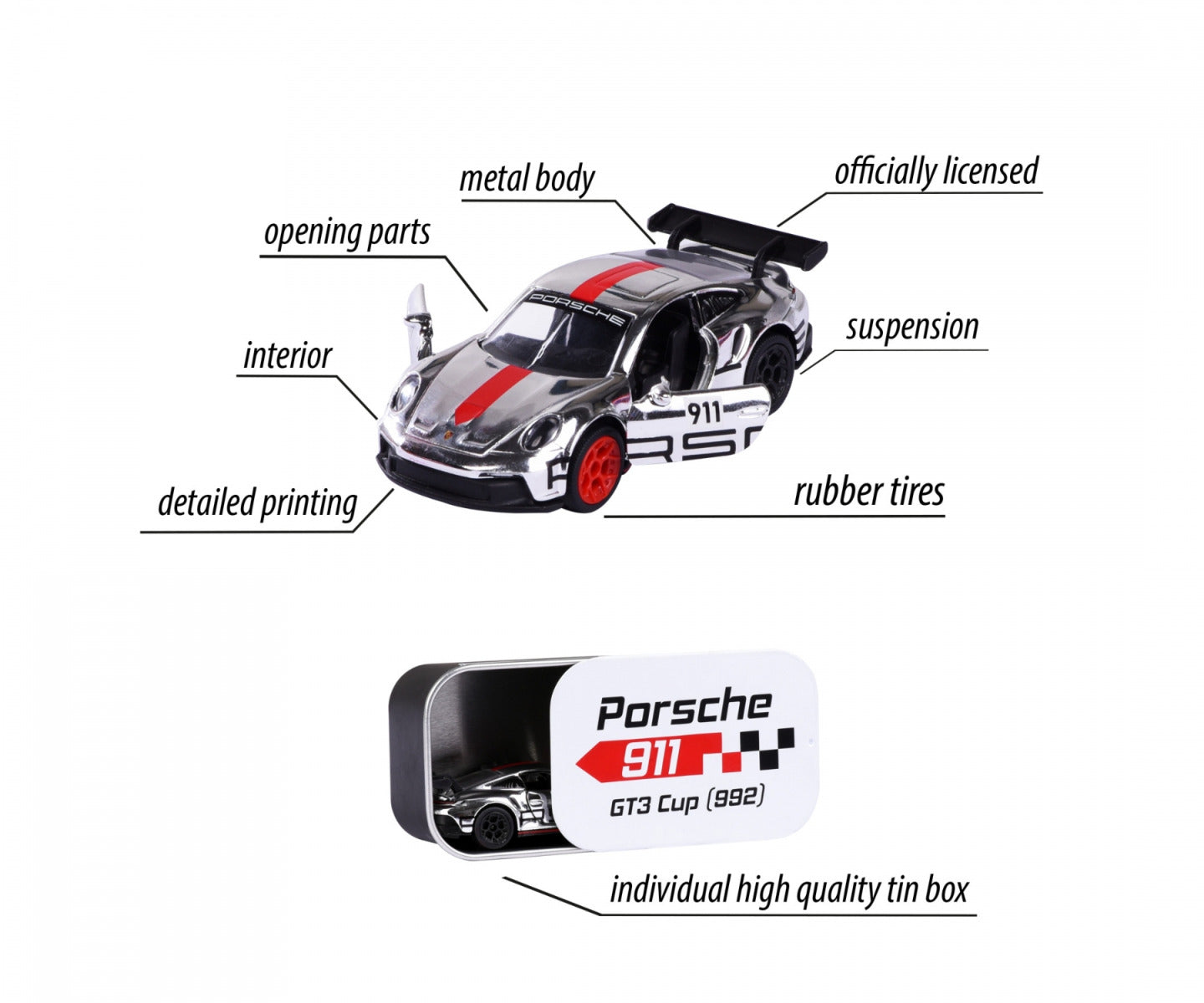 Buy Majorette Porsche Deluxe Car (Sold Separately Subject To Availability) | Yallatoys.com