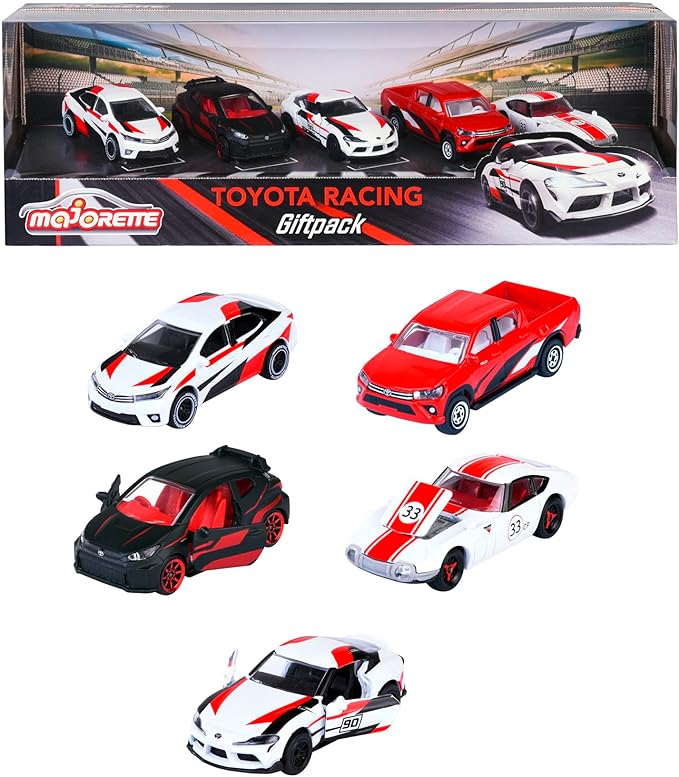 Buy Majorette Toyota Racing 5 Pieces Giftpack (Sold Separately Subject To Availability) | Yallatoys.com
