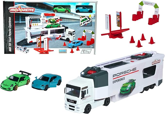 Buy Majorette Man TGX Truck Porsche Experience+ 2 Cars | Yallatoys.com