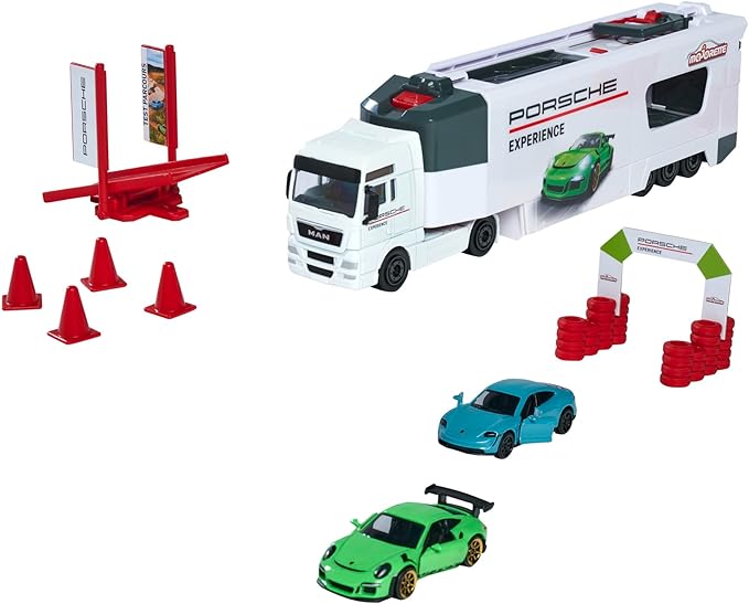 Buy Majorette Man TGX Truck Porsche Experience+ 2 Cars | Yallatoys.com