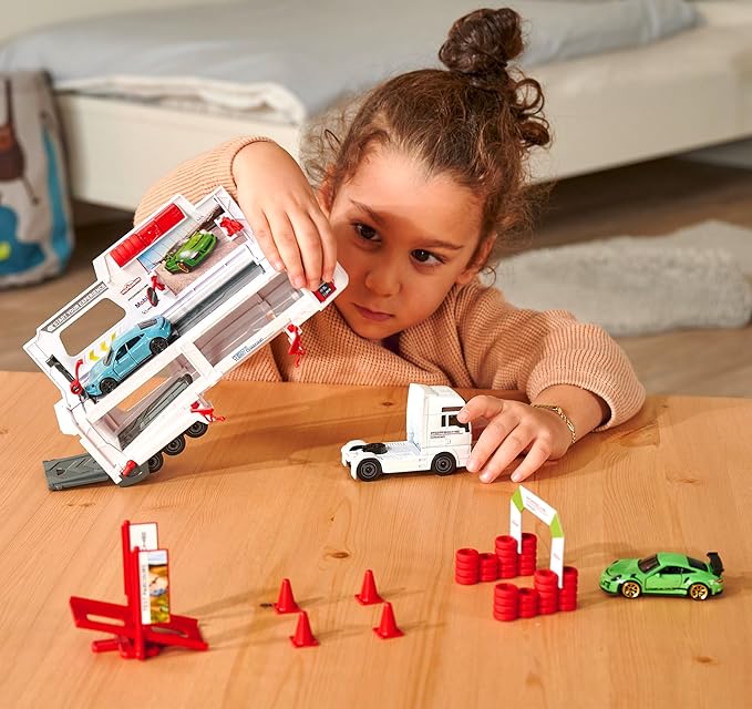 Buy Majorette Man TGX Truck Porsche Experience+ 2 Cars | Yallatoys.com