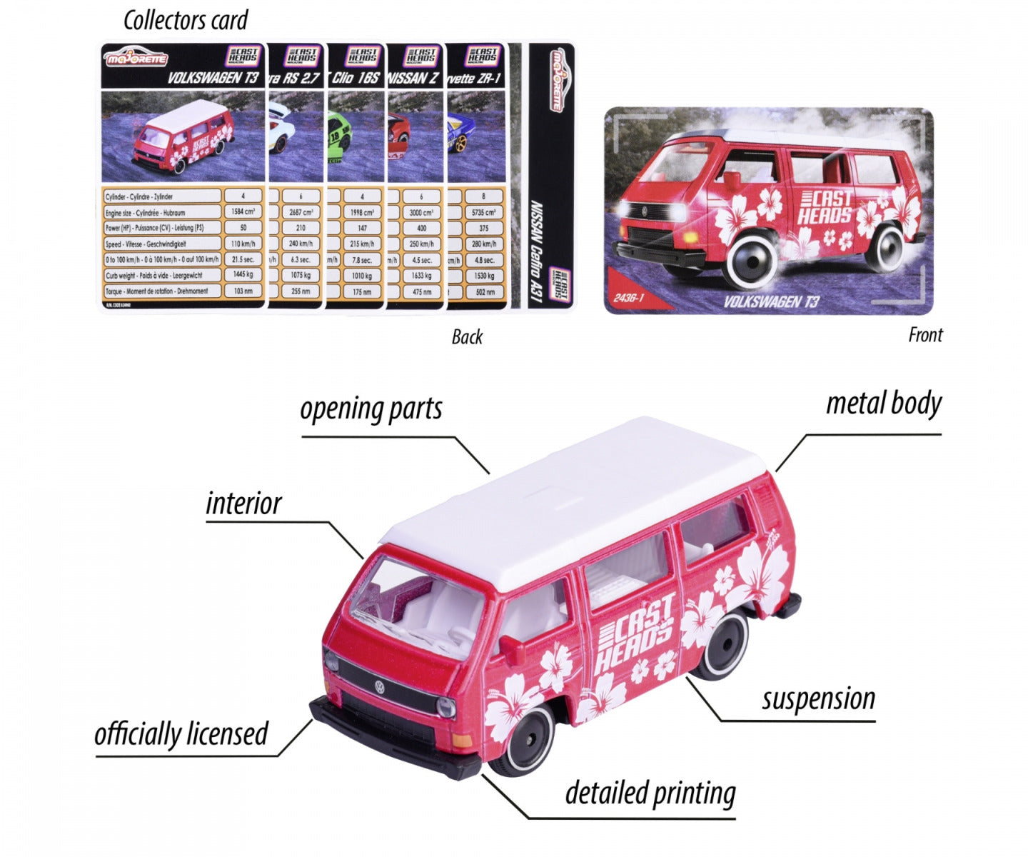 Buy Majorette Cast Heads Series Vehicle (Sold Separately Subject To Availability) | Yallatoys.com