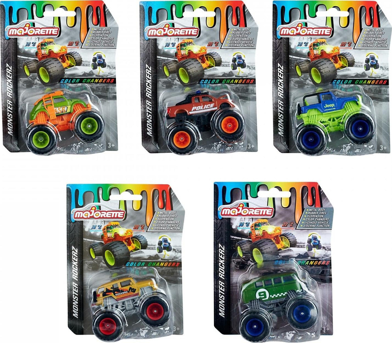 Buy Majorette Monster Rockerz Changers (Sold Separately Subject To Availability) | Yallatoys.com