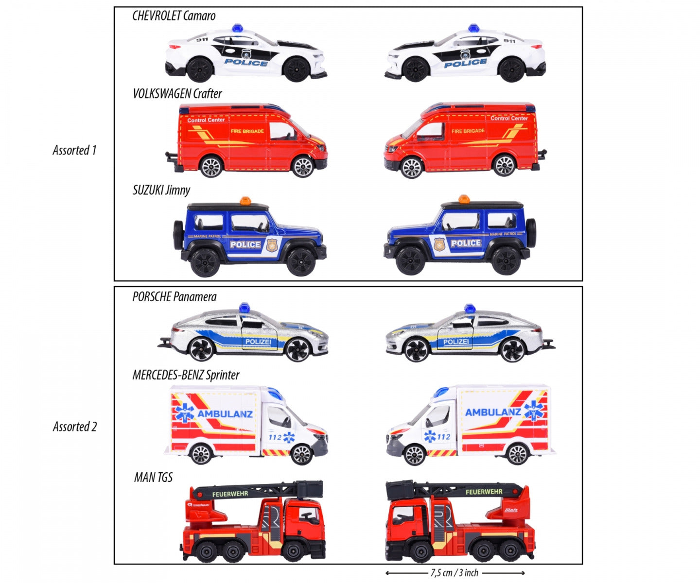 Buy Majorette S O S Vehicle 3pcs Set (Sold Separately Subject To Availability) | Yallatoys.com