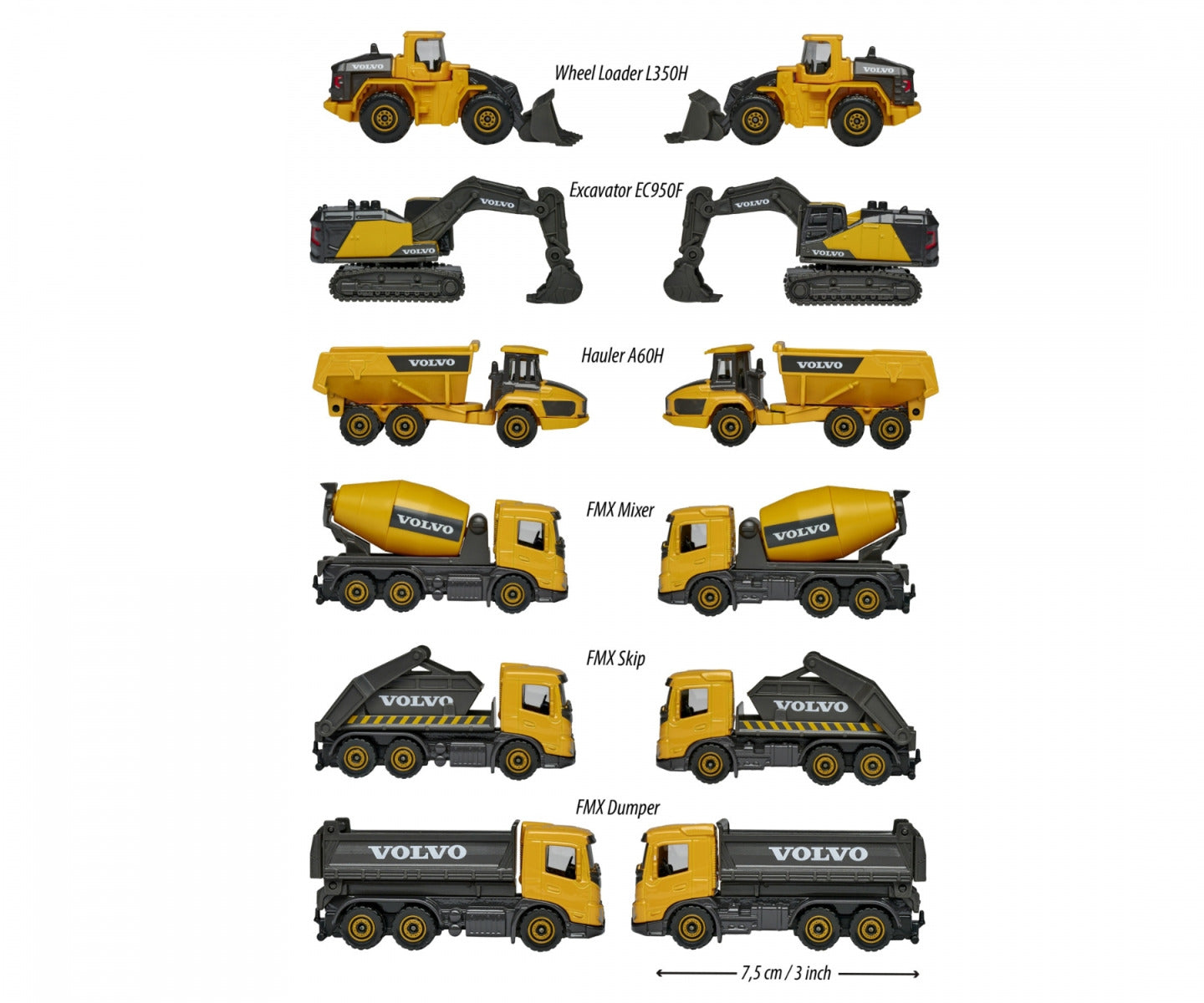 Buy Majorette Volvo Construction Vehicle Series 6 (Sold Separately Subject To Availability) | Yallatoys.com