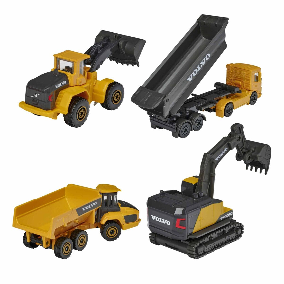 Buy Majorette Volvo Construction Vehicle 4pcs Giftpack | Yallatoys.com