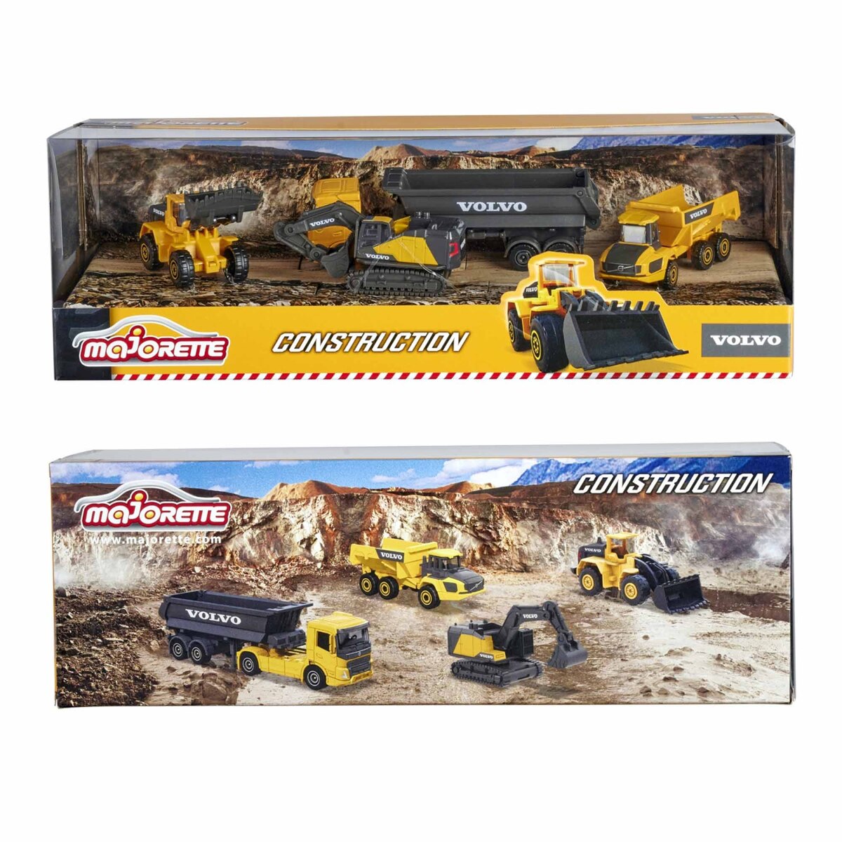 Buy Majorette Volvo Construction Vehicle 4pcs Giftpack | Yallatoys.com
