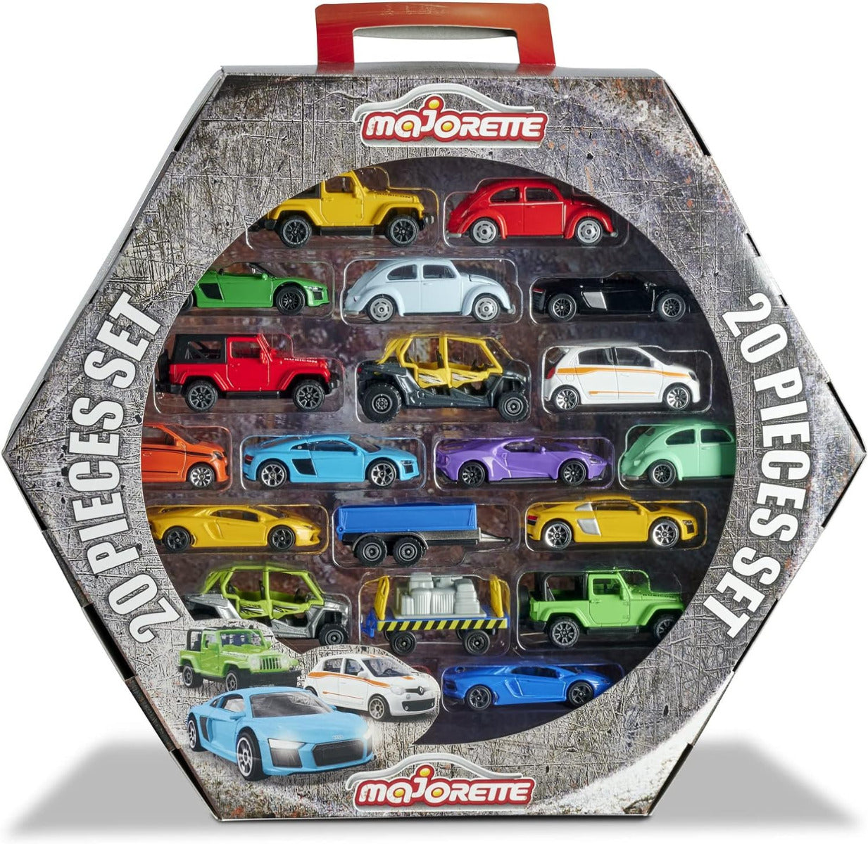 Buy Majorette 20 Piece Gift Set with Die Cast Vehicles Street Cars Vintage and Explorer (Sold Separately Subject to Availability) | Yallatoys.com