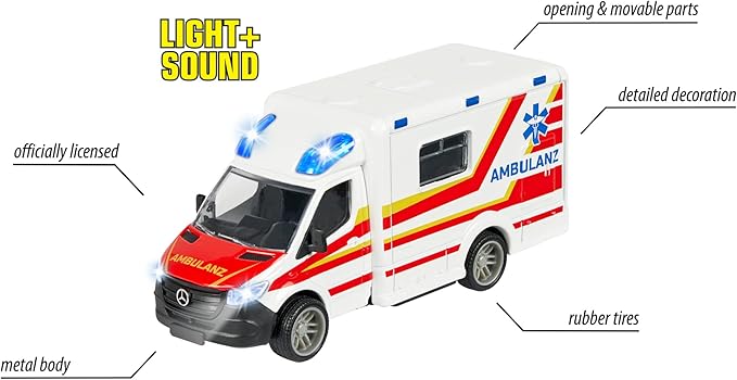 Buy Majorette Grand Series City Mercedes Benz Sprinter Ambulance | Yallatoys.com