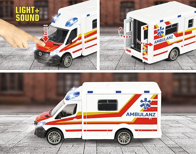 Buy Majorette Grand Series City Mercedes Benz Sprinter Ambulance | Yallatoys.com