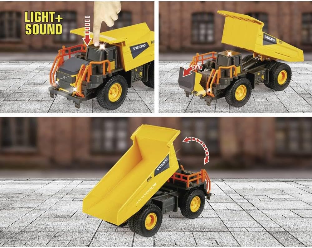 Buy Majorette Grand Series Volvo Dump Truck R45D Construction Vehicle | Yallatoys.com