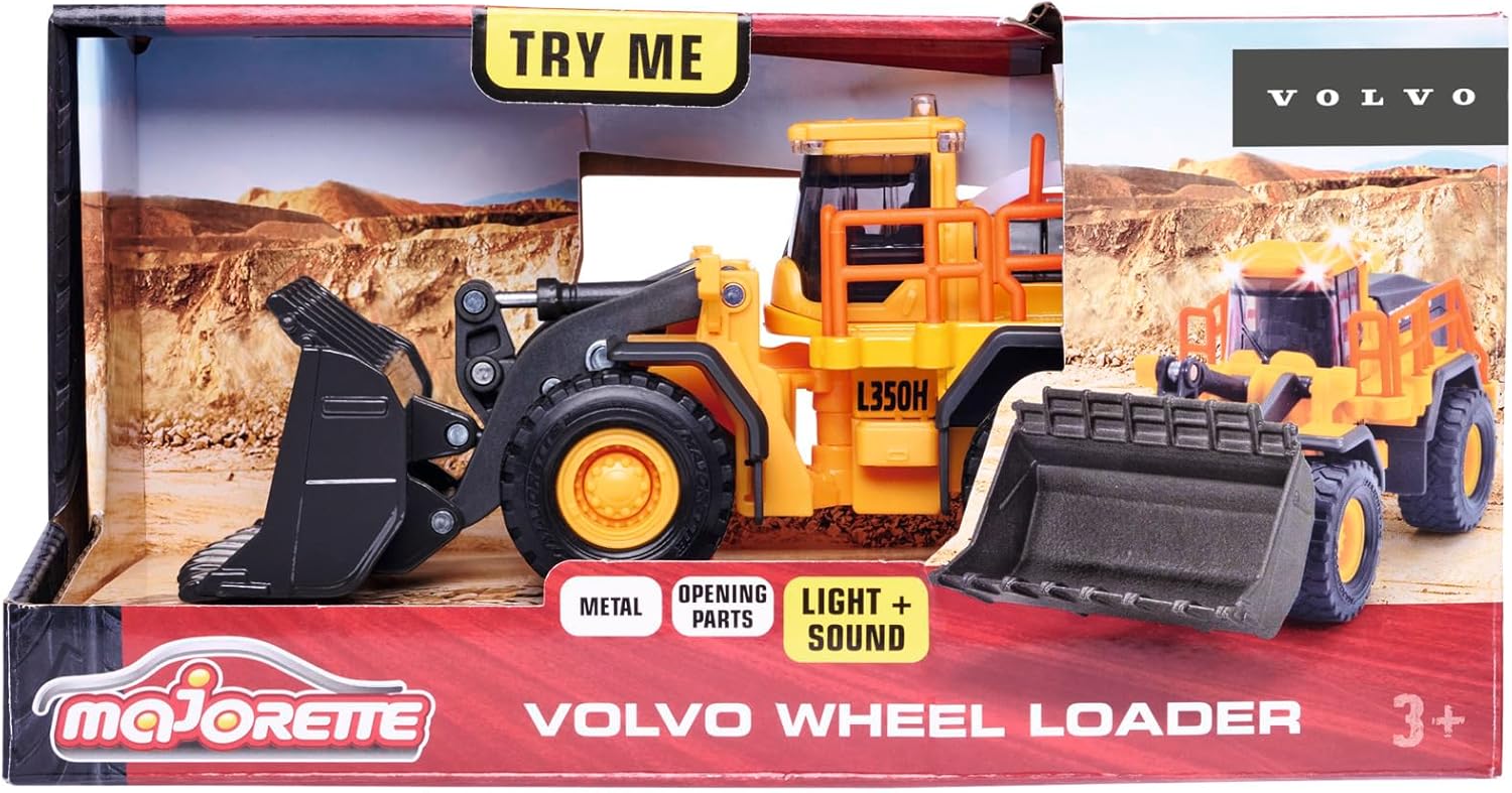 Buy Majorette Police Grand Series Construction Vehicle Volvo Wheel Loader L350H | Yallatoys.com