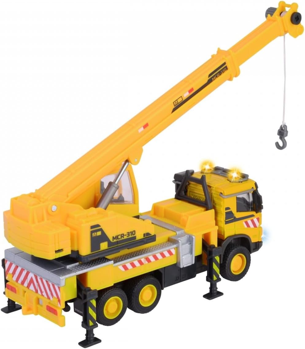 Buy Majorette Volvo Crane Truck with Sound and Light Functions | Yallatoys.com