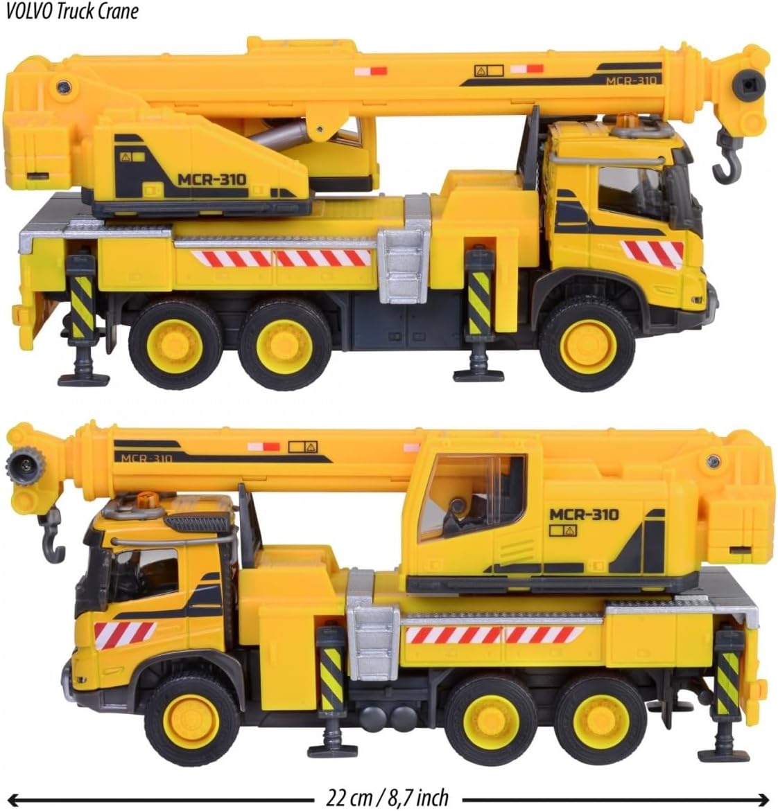 Buy Majorette Volvo Crane Truck with Sound and Light Functions | Yallatoys.com