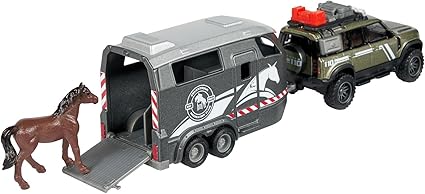 Buy Majorette Land Rover Horse Carrier | Yallatoys.com