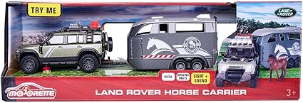 Buy Majorette Land Rover Horse Carrier | Yallatoys.com
