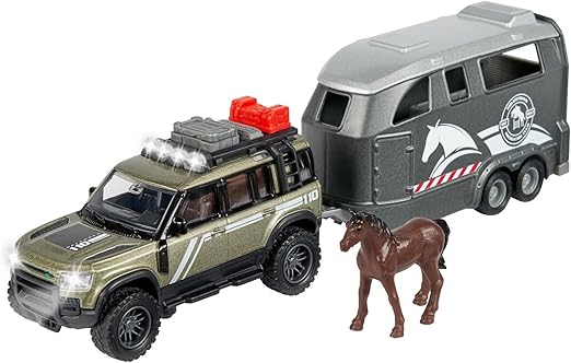 Buy Majorette Land Rover Horse Carrier | Yallatoys.com