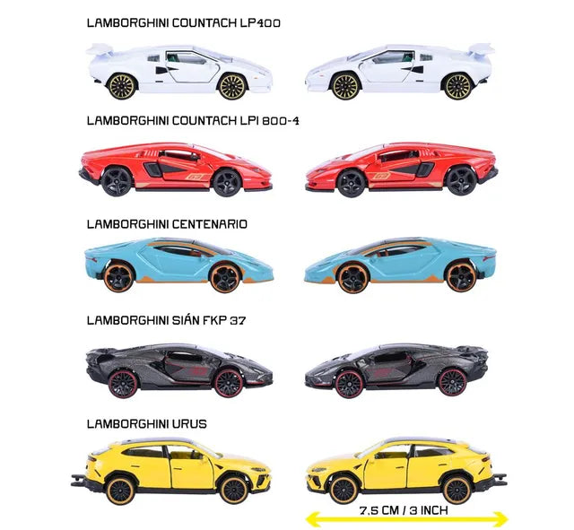Buy Majorette Lamborghini Car Set Pack of 5 | Yallatoys.com