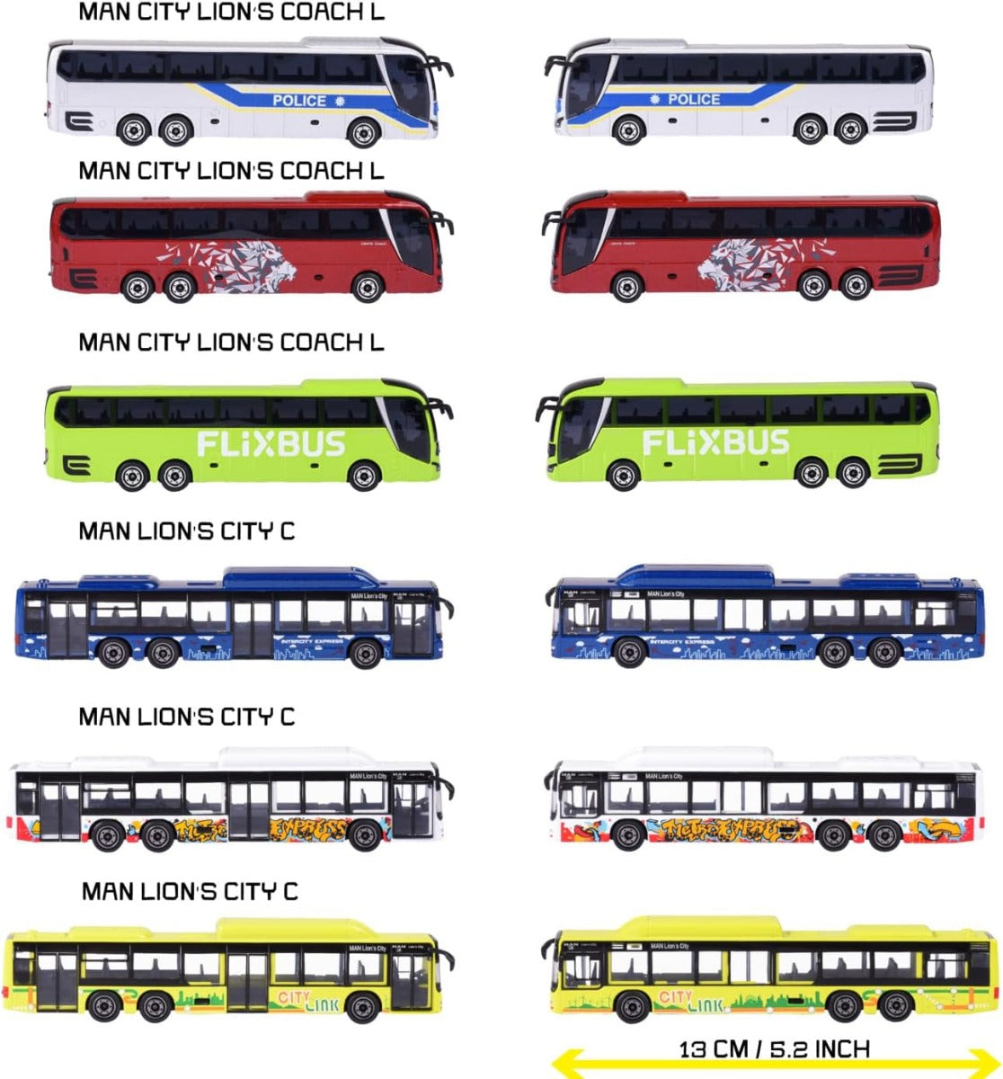 Buy Majorette City MAN Bus (Sold Separately Subjected to Availability) | Yallatoys.com