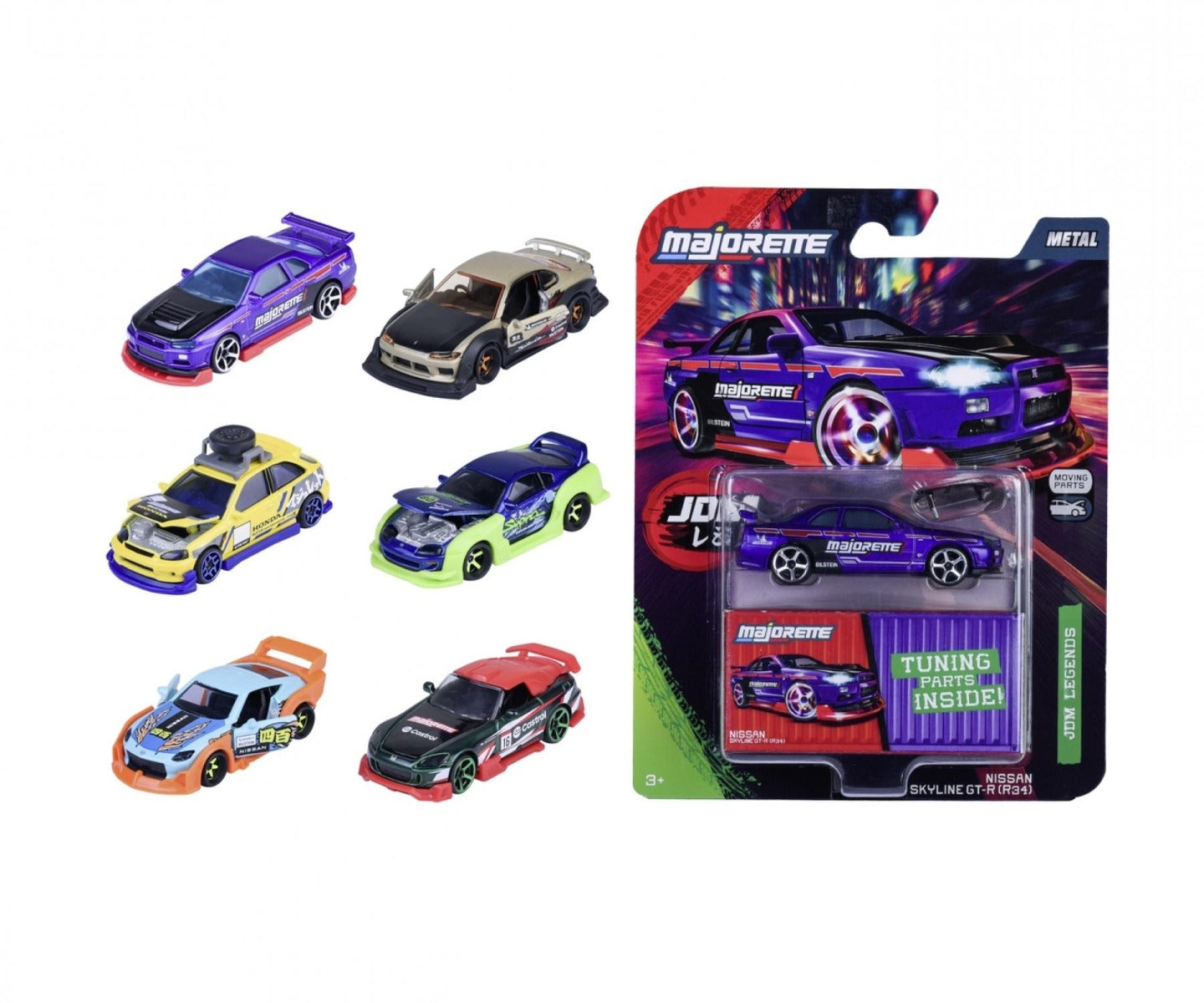Buy Majorette JDM Legends Deluxe Cars (Sold Separately Subjected to Availability) | Yallatoys.com