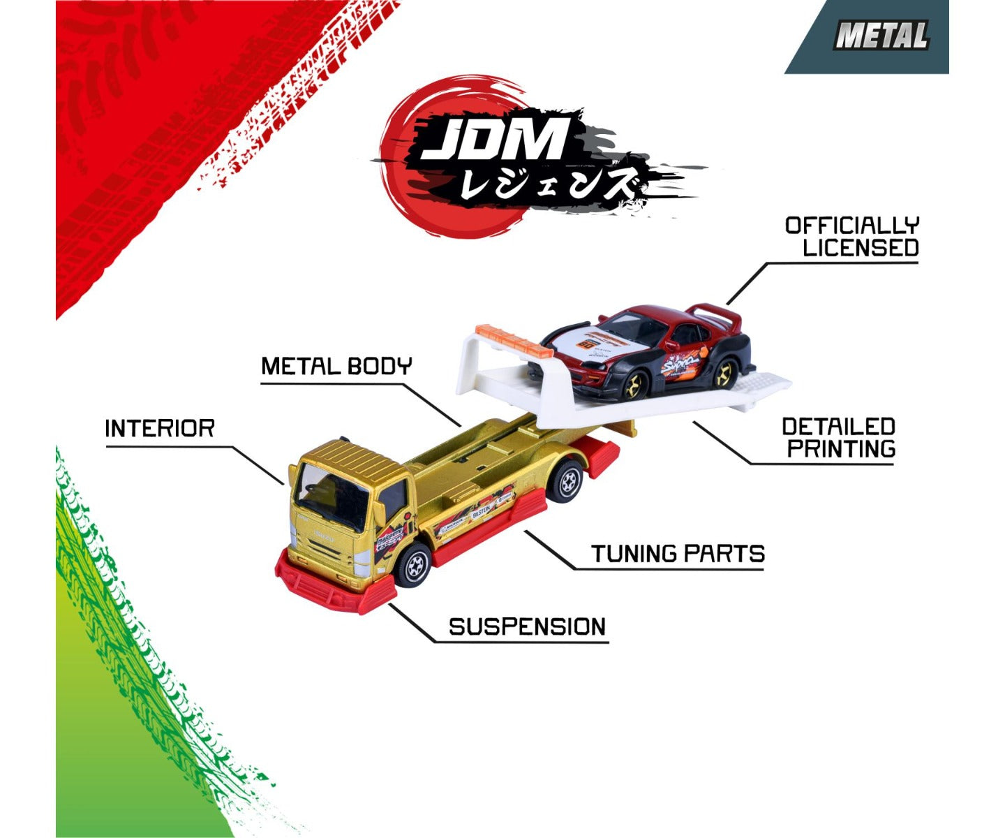 Buy Majorette JDM Legends Tuning Transporter (Sold Separately Subjected to Availability) | Yallatoys.com