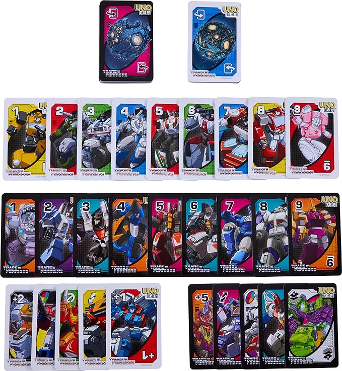 Buy Mattel UNO Flip Transformers Card Game | Yallatoys.com