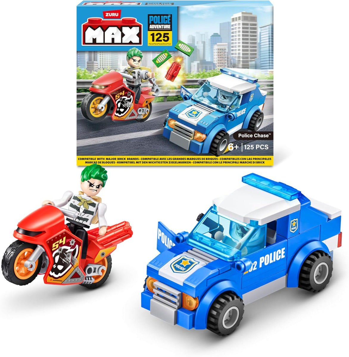 Buy Max Build More Adventure Playset Police Chase 125pcs | Yallatoys.com