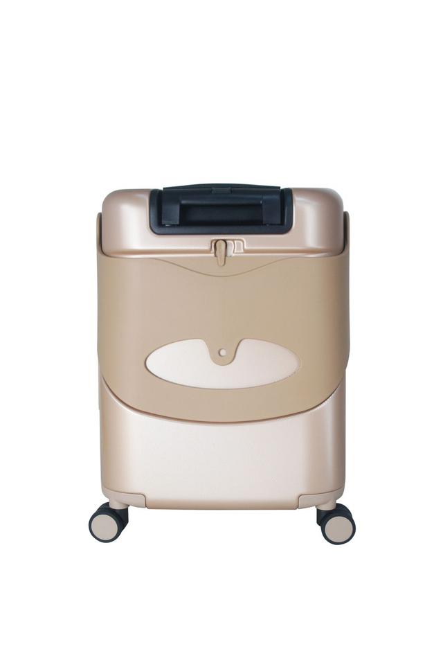 Miamily Carry On Luggage Cobalt Metallic Gold 18inch