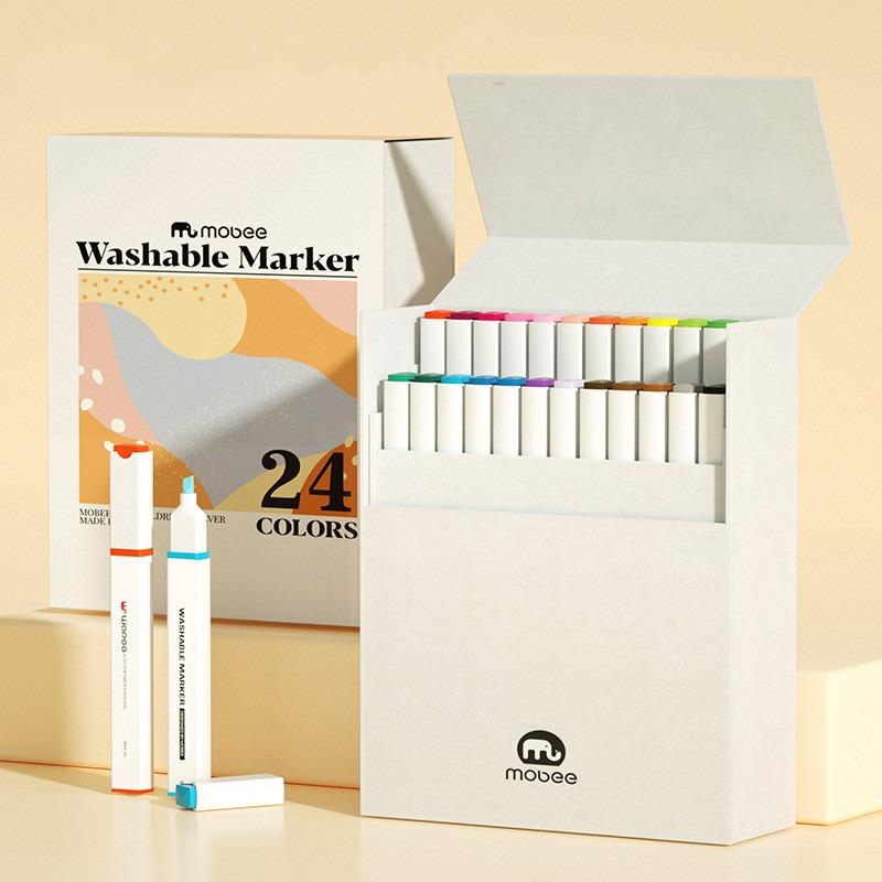 Buy Mobee Washable Marker 24 colors | Yallatoys.com