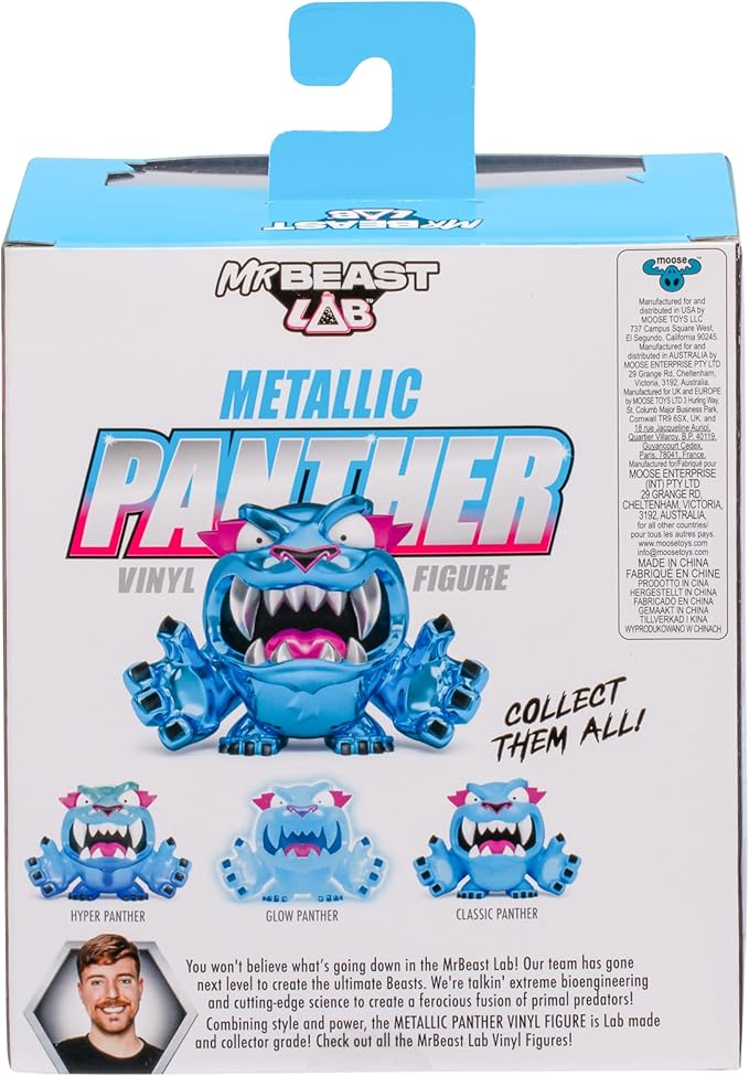 Buy MrBeast Lab Collectible Vinyl Figures Metallic Panther | Yallatoys.com