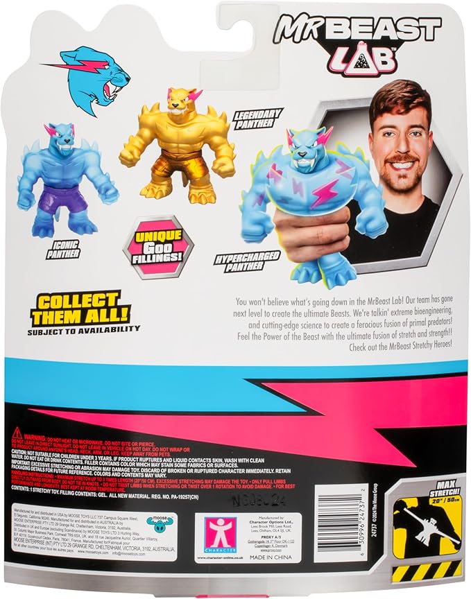 Buy MrBeast Lab W1 Stretchy Hero Iconic Panther | Yallatoys.com