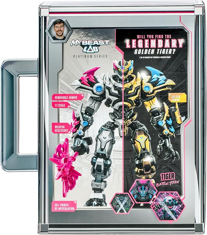 Buy MrBeast Lab Platinum Series Collector Figure Tiger | Yallatoys.com