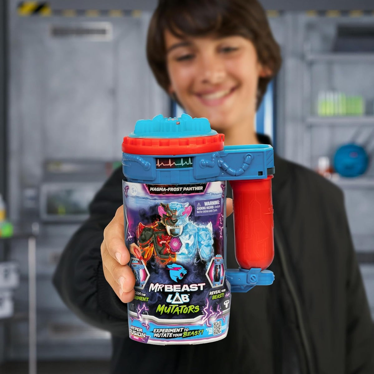 Buy MrBeast Lab Mutators S2 Mutation Chamber Magma Frost Panther Action Figure | Yallatoys.com