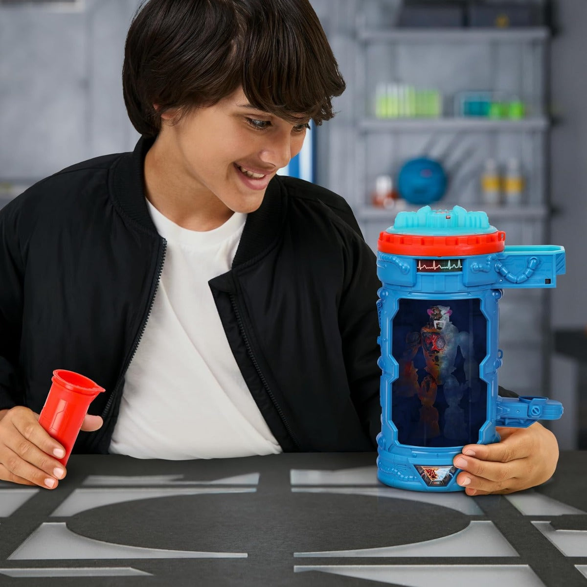 Buy MrBeast Lab Mutators S2 Mutation Chamber Magma Frost Panther Action Figure | Yallatoys.com